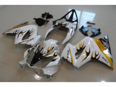 Blanc Or Flamme Carénage Honda VFR 800 2002-2013