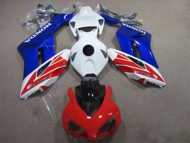 Blanc Rouge Bleu Carénage Honda CBR 1000 RR 2004-2005
