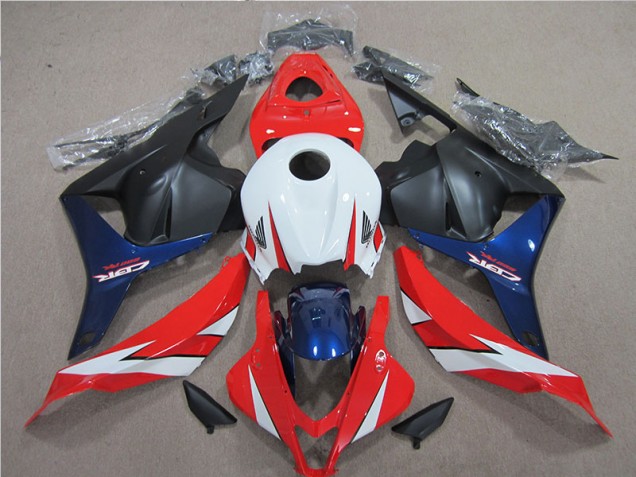 Blanc Rouge Bleu Carénage Honda CBR 600 RR 2009-2012 Blanc Rouge Bleu Carénage Honda CBR 600 RR 2009-2012