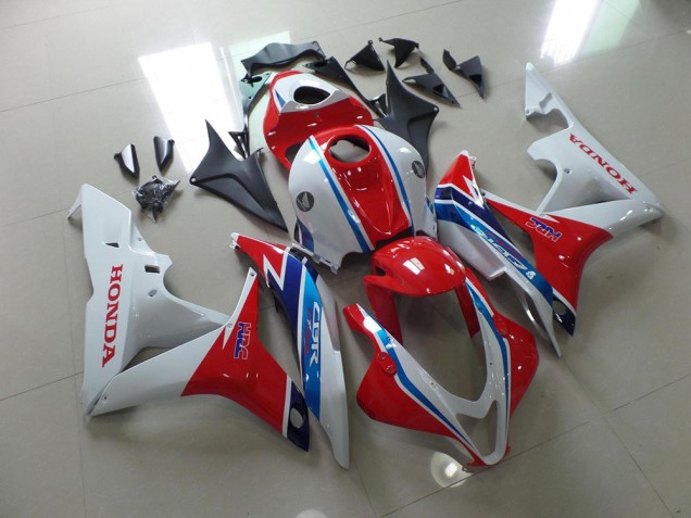Blanc Rouge Bleu HRC Carénage Honda CBR 600 RR 2007-2008 Blanc Rouge Bleu HRC Carénage Honda CBR 600 RR 2007-2008