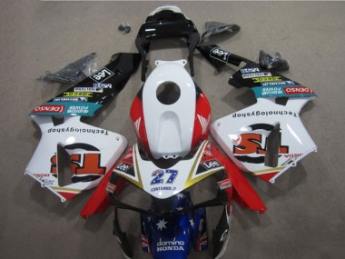Blanc Rouge Bleu Lee 27 Carénage Honda CBR 600 RR 2005-2006