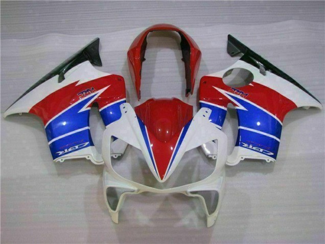 Blanc Rouge Carénage Honda CBR 600 F4i 2004-2007 Blanc Rouge Carénage Honda CBR 600 F4i 2004-2007