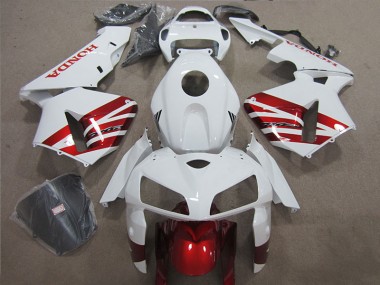 Blanc Rouge Carénage Honda CBR 600 RR 2005-2006