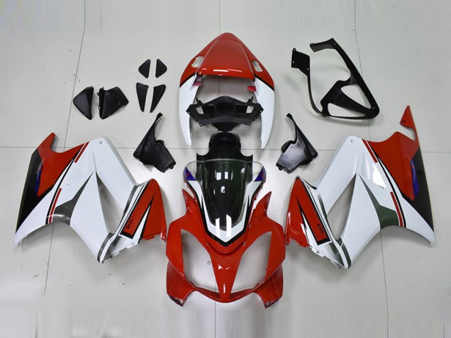 Blanc Rouge Carénage Honda VFR 800 2002-2013 Blanc Rouge Carénage Honda VFR 800 2002-2013