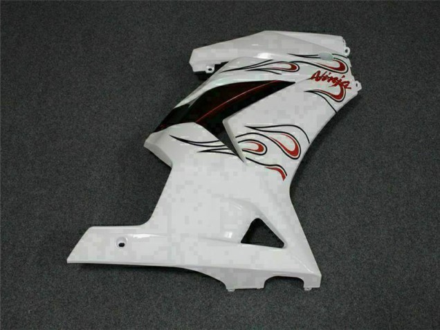 Blanc Rouge Carénage Kawasaki EX250 2008-2012 Blanc Rouge Carénage Kawasaki EX250 2008-2012