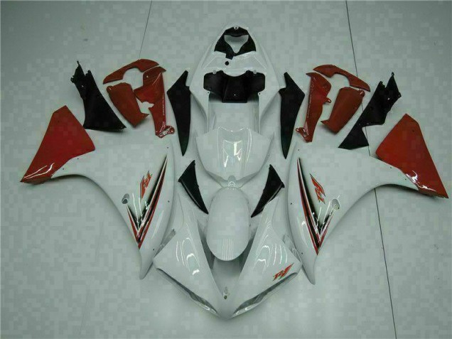 Blanc Rouge Carénage Yamaha R1 2009-2011