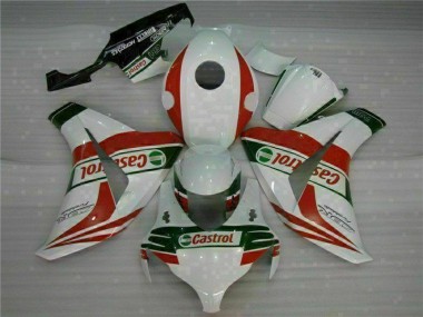 Blanc Rouge Carénages Honda CBR 1000 RR 2008-2011