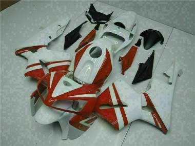 Blanc Rouge Carénages Honda CBR 600 RR 2005-2006