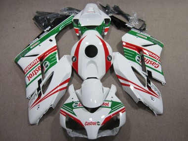 Blanc Rouge Castrol Carénage Honda CBR 1000 RR 2004-2005