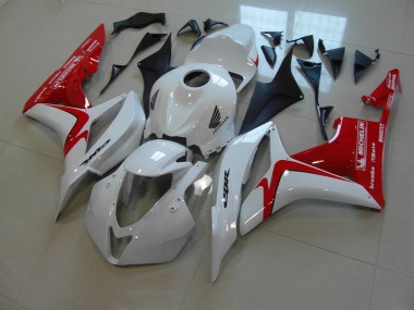 Blanc Rouge Courses Version Carénage Honda CBR 600 RR 2007-2008