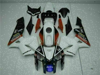 Blanc Rouge Noir Lee Carénage Honda CBR 600 RR 2005-2006