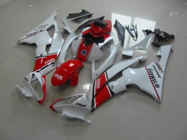 Blanc Rouge Style OEM Carénage Yamaha R6 2008-2016