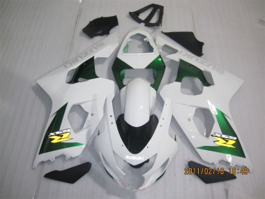 Blanc Vert Carénage Suzuki GSXR 600 K4 2004-2005