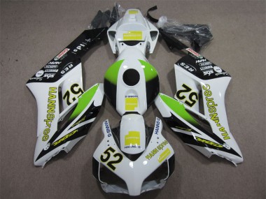 Blanc Vert Hannspree 52 Carénages Honda CBR 1000 RR 2004-2005