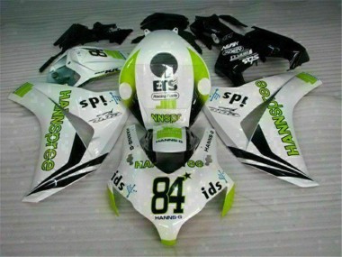 Blanc Vert Hannspree 84 Carénage Honda CBR 1000 RR 2008-2011