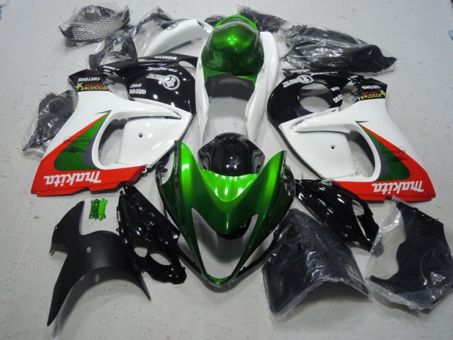 Blanc Vert Makita Carénage Suzuki GSXR 1300 Hayabusa 2008-2019 Blanc Vert Makita Carénage Suzuki GSXR 1300 Hayabusa 2008-2019