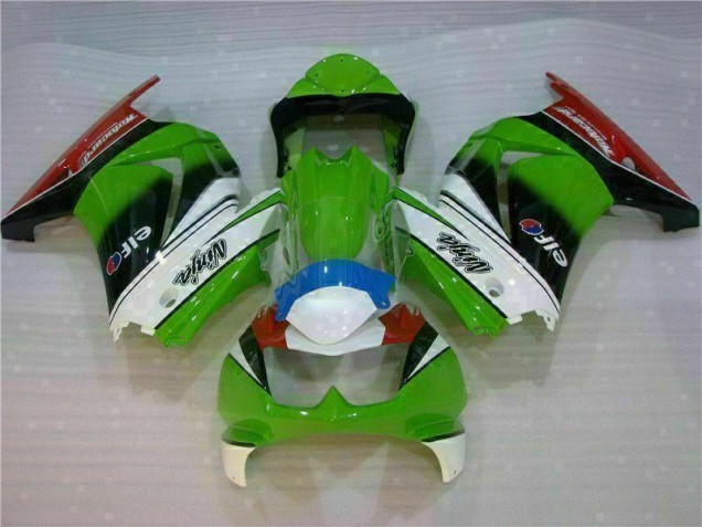 Blanc Vert Noir Ninja Carénage Kawasaki EX250 2008-2012 Blanc Vert Noir Ninja Carénage Kawasaki EX250 2008-2012