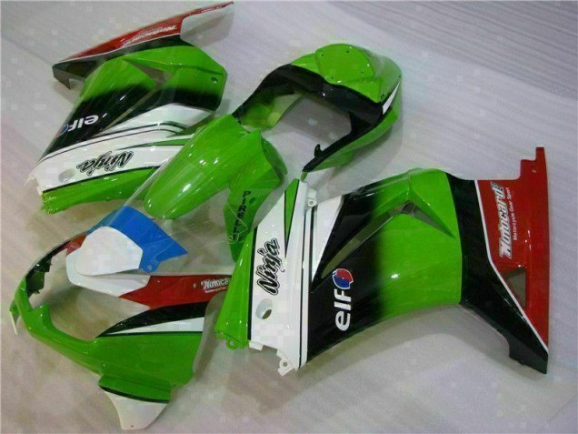Blanc Vert Noir Ninja Carénage Kawasaki EX250 2008-2012 Blanc Vert Noir Ninja Carénage Kawasaki EX250 2008-2012
