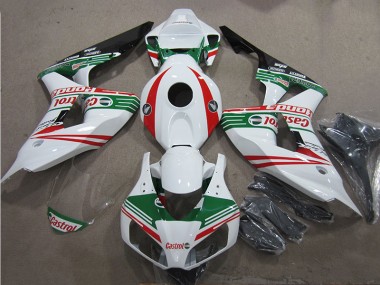 Blanc Vert Rouge Castrol Carénage Honda CBR 1000 RR 2006-2007