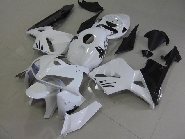 Blanc avec Spécial Décalque Carénage Honda CBR 600 RR 2005-2006 Blanc avec Spécial Décalque Carénage Honda CBR 600 RR 2005-2006