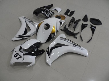 Blanc et Noir 87 Carénage Honda CBR 1000 RR 2008-2011