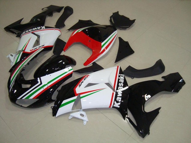 Blanc et Noir Carénage Kawasaki ZX10R 2006-2007 Blanc et Noir Carénage Kawasaki ZX10R 2006-2007