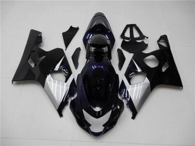 Bleu Argent Carénage Suzuki GSXR 600 / 750 K4 2004-2005