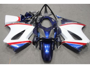 Bleu Blanc Carénage Honda VFR 800 2002-2013