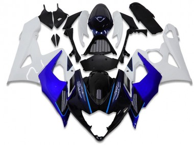 Bleu Blanc Carénage Suzuki GSXR 1000 K5 2005-2006