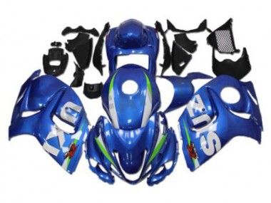 Bleu Blanc Carénage Suzuki GSXR 1300 Hayabusa 2008-2019