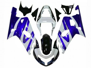 Bleu Blanc Carénage Suzuki GSXR 600 / 750 K1 K2 K3 2001-2003
