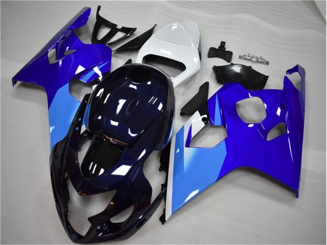 Bleu Blanc Carénage Suzuki GSXR 600 / 750 K4 2004-2005 Bleu Blanc Carénage Suzuki GSXR 600 / 750 K4 2004-2005