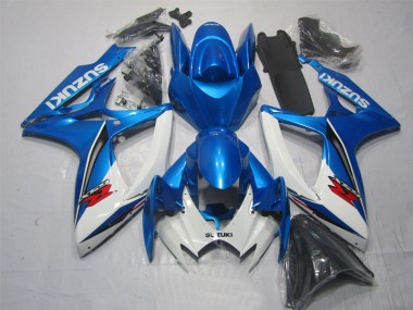 Bleu Blanc Carénage Suzuki GSXR 600 K6 2006-2007