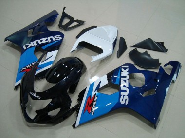 Bleu Blanc Carénage Suzuki GSXR 750 K4 2004-2005