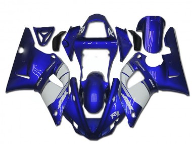 Bleu Blanc Carénage Yamaha R1 2000-2001