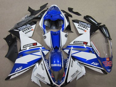 Bleu Blanc Carénage Yamaha R1 2012-2014