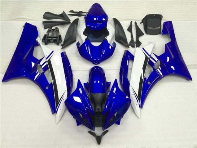 Bleu Blanc Carénage Yamaha R6 2006-2007 Bleu Blanc Carénage Yamaha R6 2006-2007