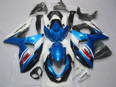 Bleu Blanc Carénages Suzuki GSXR 1000 K9 2009-2016