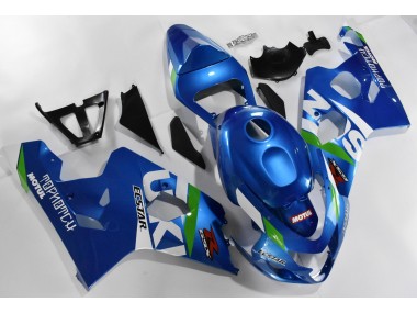 Bleu Blanc Carénages Suzuki GSXR 600 / 750 K4 2004-2005