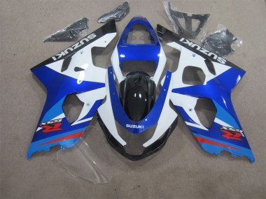 Bleu Blanc Carénages Suzuki GSXR 600 K4 2004-2005