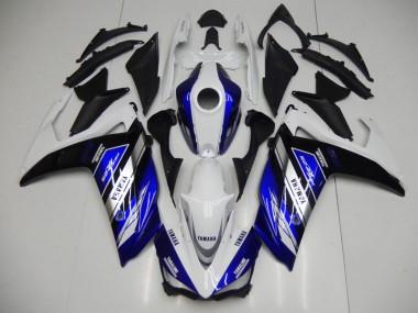 Bleu Blanc Carénages Yamaha R3 2015-2022
