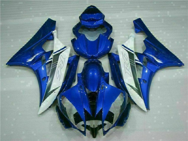 Bleu Blanc Carénages Yamaha R6 2006-2007 Bleu Blanc Carénages Yamaha R6 2006-2007