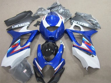 Bleu Blanc Carrosserie Suzuki GSXR 1000 K7 2007-2008