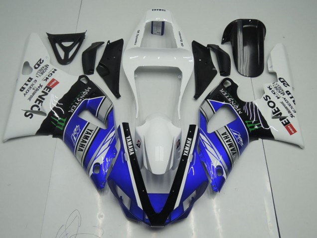 Bleu Blanc ENEOS Monster Carénage Yamaha R1 2000-2001 Bleu Blanc ENEOS Monster Carénage Yamaha R1 2000-2001