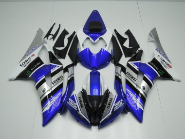 Bleu Blanc ENEOS Monster Carénage Yamaha R6 2008-2016