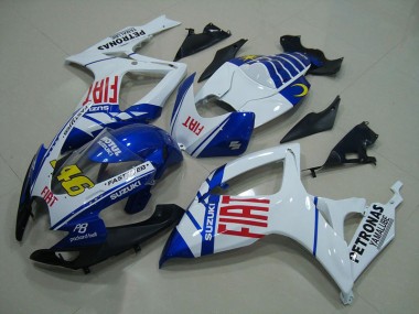 Bleu Blanc Fiat 46 Carénage Suzuki GSXR 750 K6 2006-2007