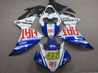 Bleu Blanc Fiat 46 Carénage Yamaha R1 2009-2011
