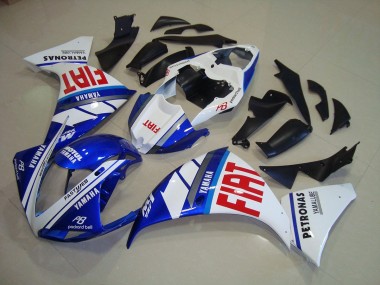 Bleu Blanc Fiat Carénage Yamaha R1 2012-2014