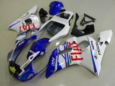 Bleu Blanc Fiat Carénage Yamaha R6 1998-2002