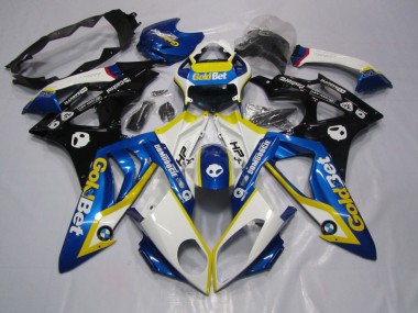Bleu Blanc GoldBet Carénage BMW S1000RR 2009-2014